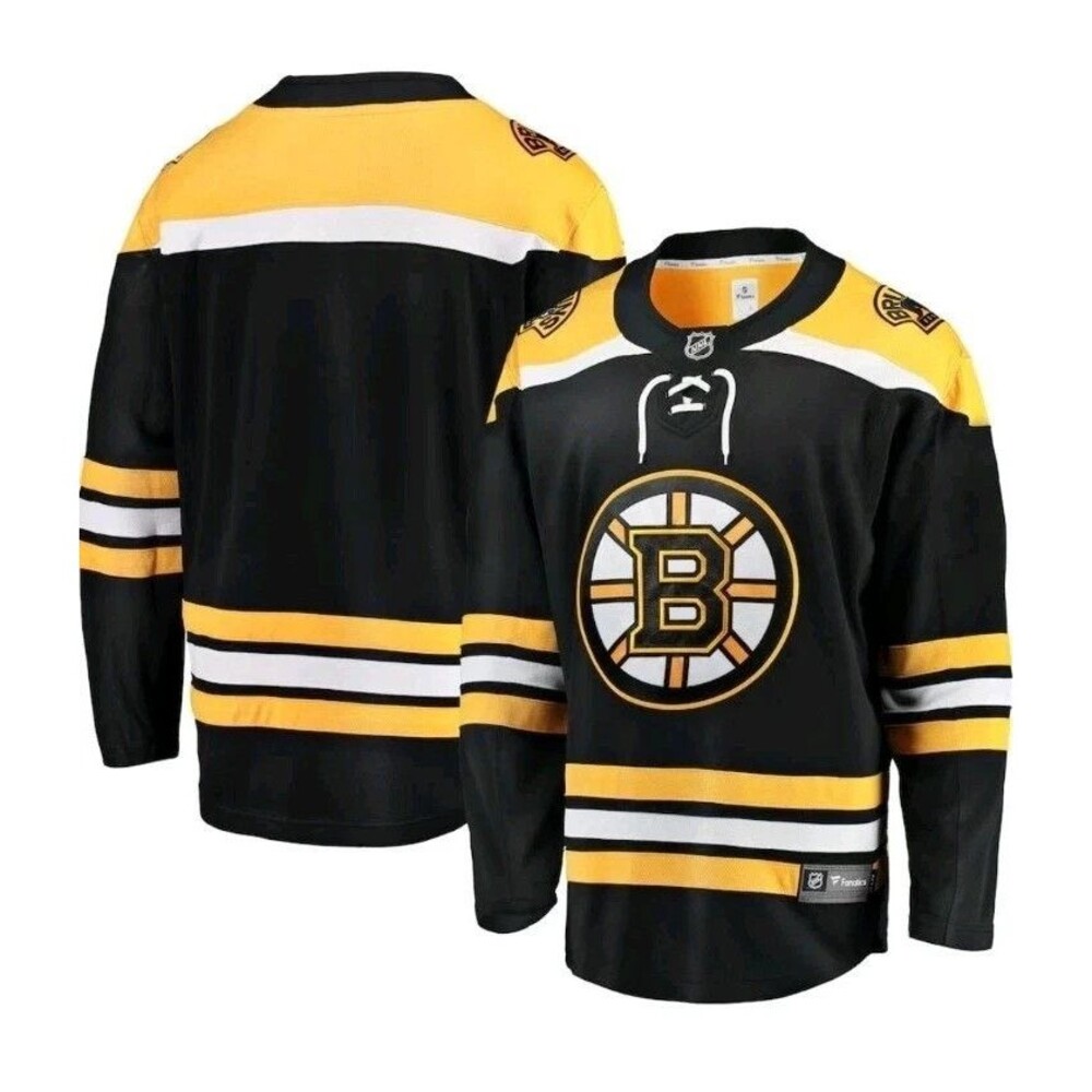 Boston Bruins Fanatics Breakaway Jersey Men's Size XL Black NHL Hockey NEW
